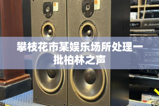 攀枝花市某娱乐场所处理一批柏林之声